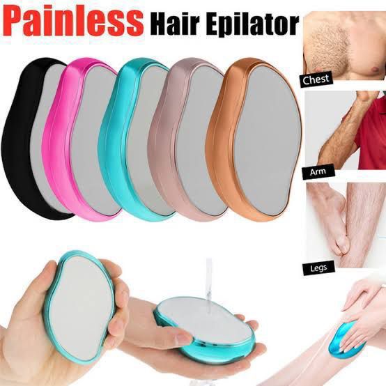 HOT Crystal Painless Physical Hair Removal Eraser Glass Hair Remover