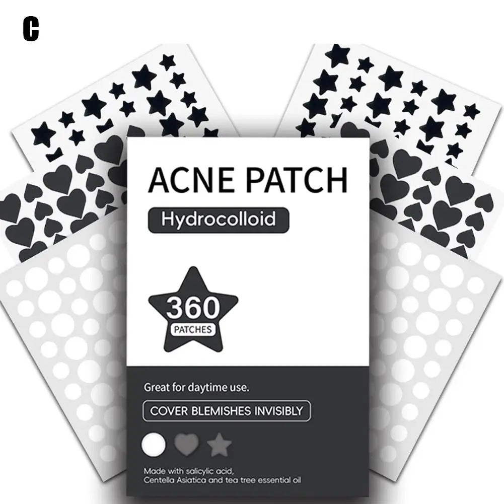 360Pcs Colorful Invisible Pimple Removal Anti-Acne Hydrocolloid Patches Spots Marks Concealer Beauty Makeup Tool Repair Sticker 4.5 725 Reviews ౹ 5,000+ sold