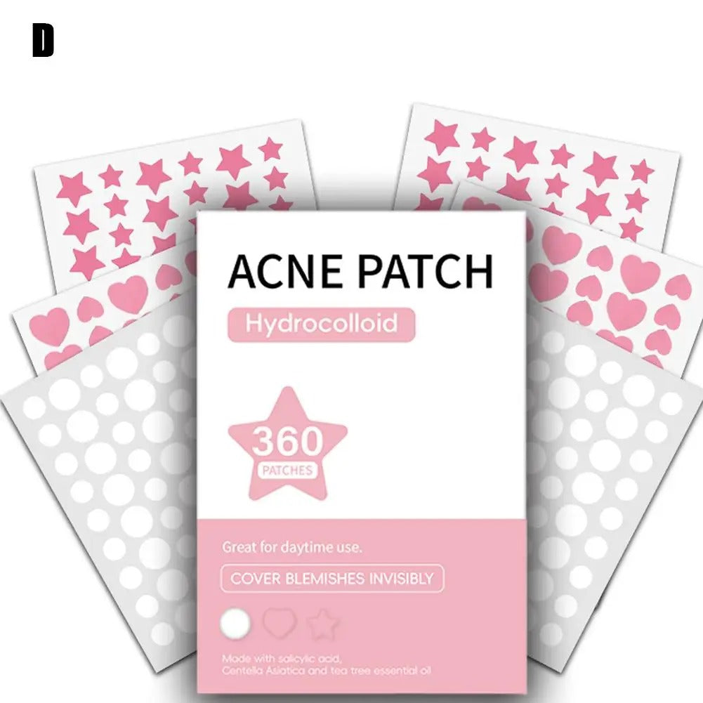 360Pcs Colorful Invisible Pimple Removal Anti-Acne Hydrocolloid Patches Spots Marks Concealer Beauty Makeup Tool Repair Sticker 4.5 725 Reviews ౹ 5,000+ sold