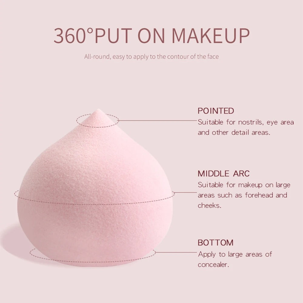 MAANGEL 5 canned beauty eggs, portable beauty products, powder puff, wet and dry dual-use makeup eggs