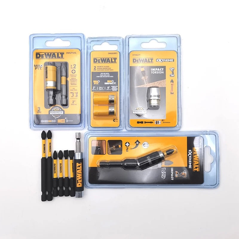 DEWALT Tool Accessories Combination Series Cross Slotted PH2 89MM 57MM 50MM Silver/Yellow Ring Sleeve Extension Rod