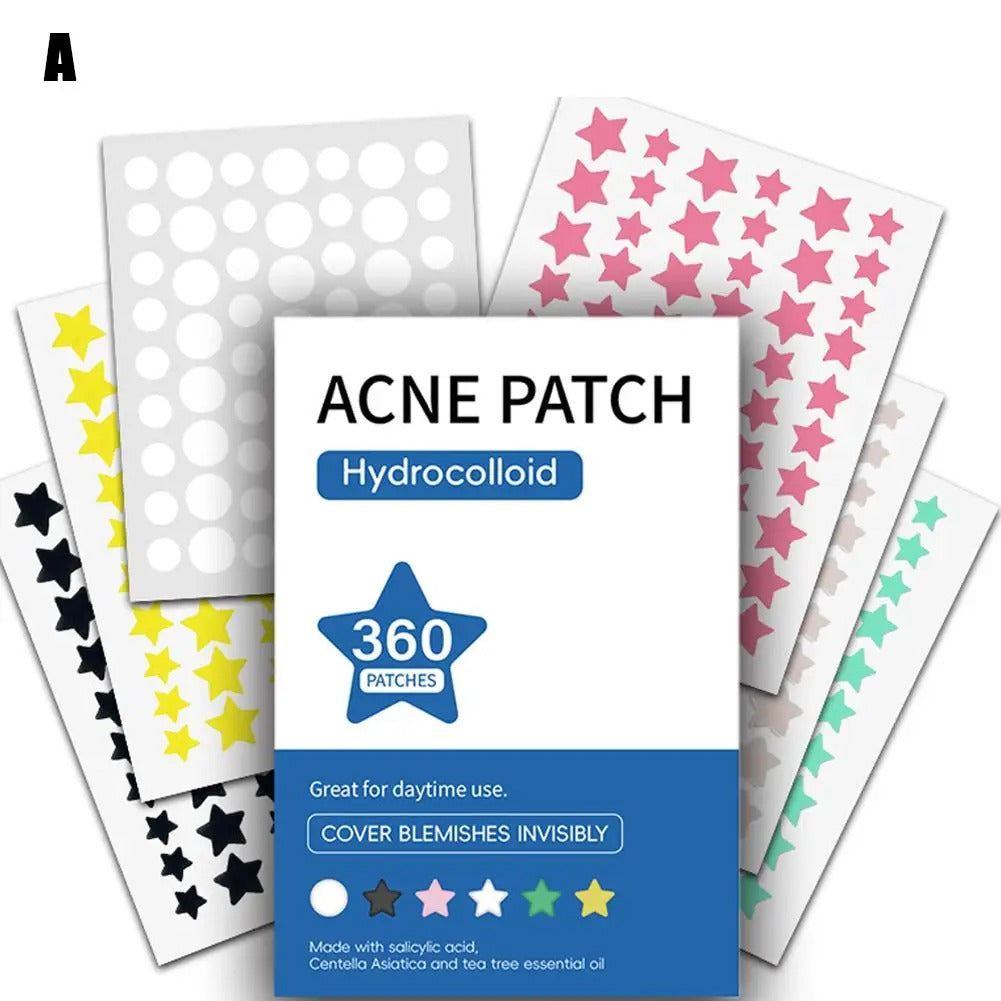 360Pcs Colorful Invisible Pimple Removal Anti-Acne Hydrocolloid Patches Spots Marks Concealer Beauty Makeup Tool Repair Sticker 4.5 725 Reviews ౹ 5,000+ sold