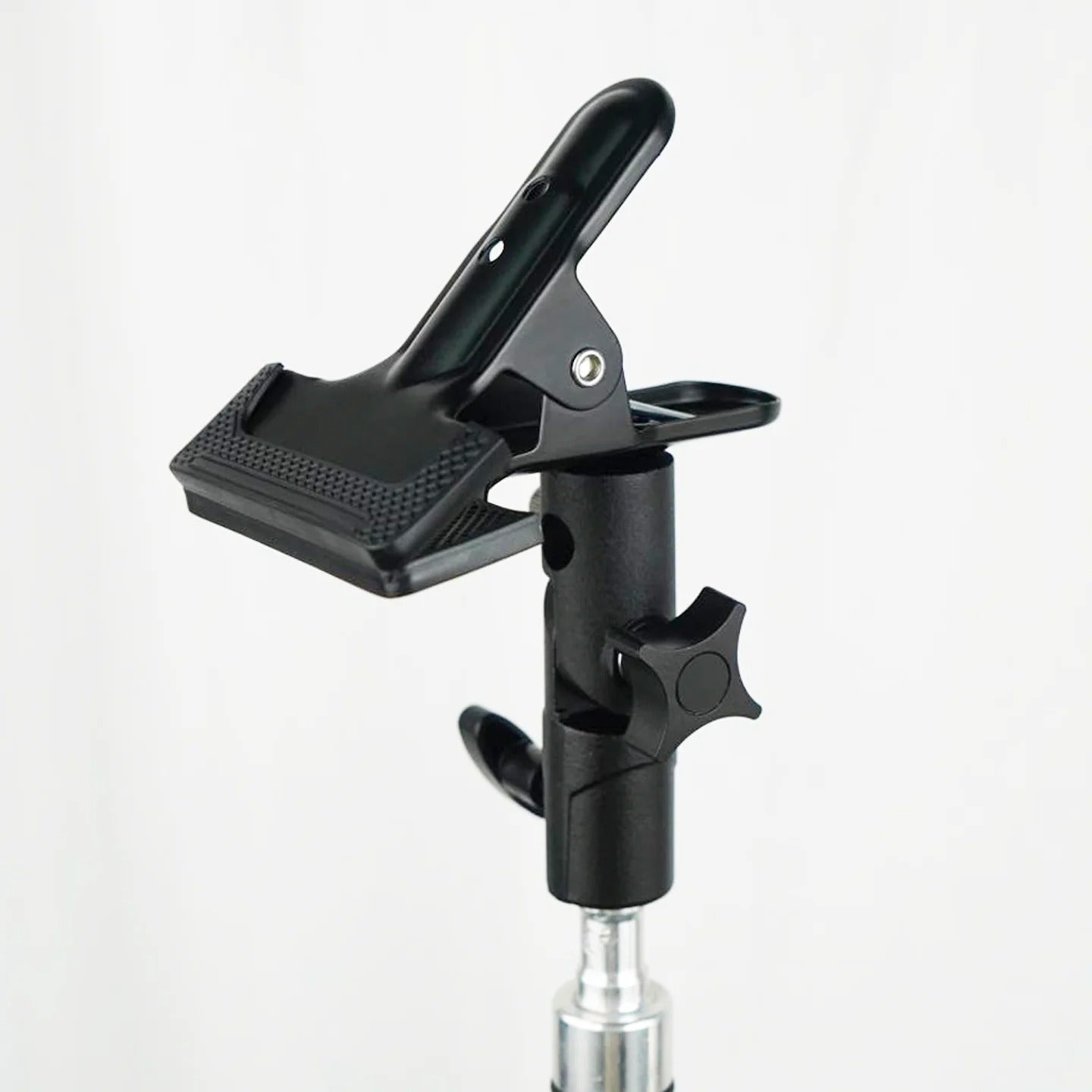 Reflector Holder Clamp 1/4 3/8 Screw Swivel Adapter Light Stand Reflector Clip Photography Studio Multiple Angle Adjustment