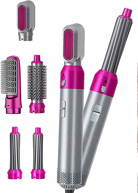 Five-In-One Multi-Functional Hot Air Comb Automatic Curling Iron