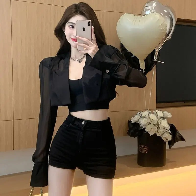https://admin.shopify.com/store/ie3a1w-i4/products/8381231530142 Popular Temperament Chic Sun-proof All-match Spring Summer Outwear Sexy Female