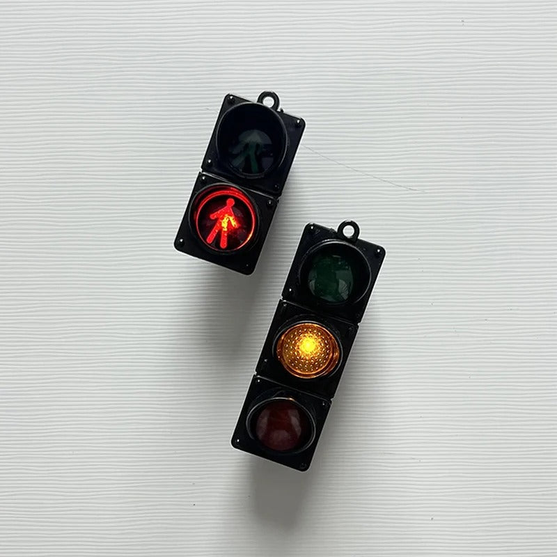 2025 New Traffic Light Magnetic Refrigerator Stickers Traffic Toy Pedestrian Light Creative Magnetic Decoration Accessories